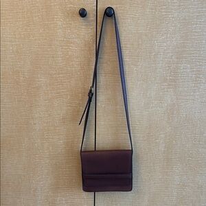 Madewell Brown Leather Crossbody Bag Minimalist Design